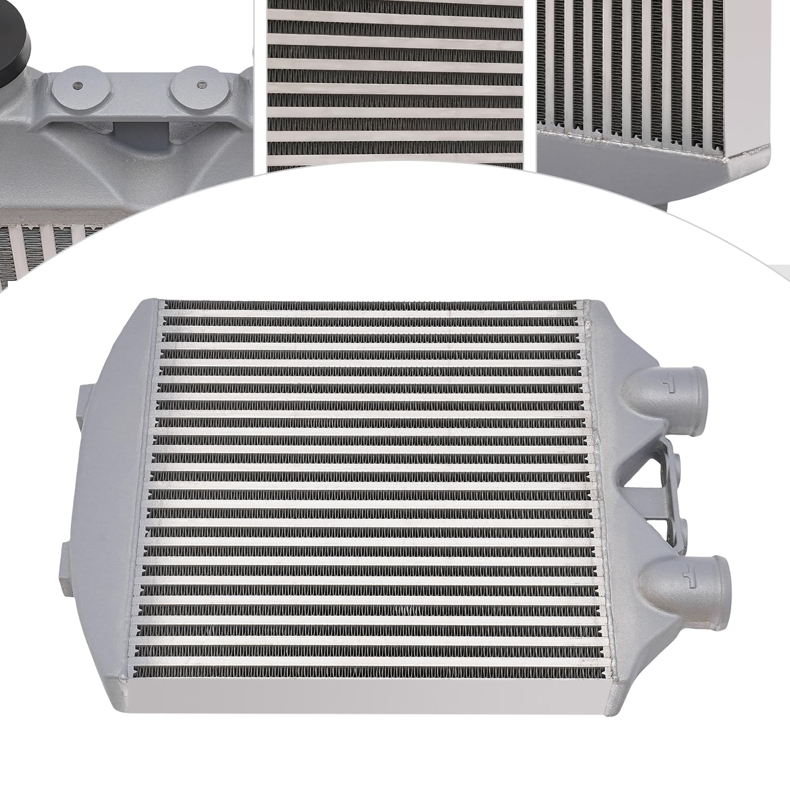 Intercooler actualizado, intercooler universal 78 × 40 × 7 cm, aluminio intercooler, mejorar la eficiencia de los motores turbo piezas de tuning de coche, turbo enfriador de aire