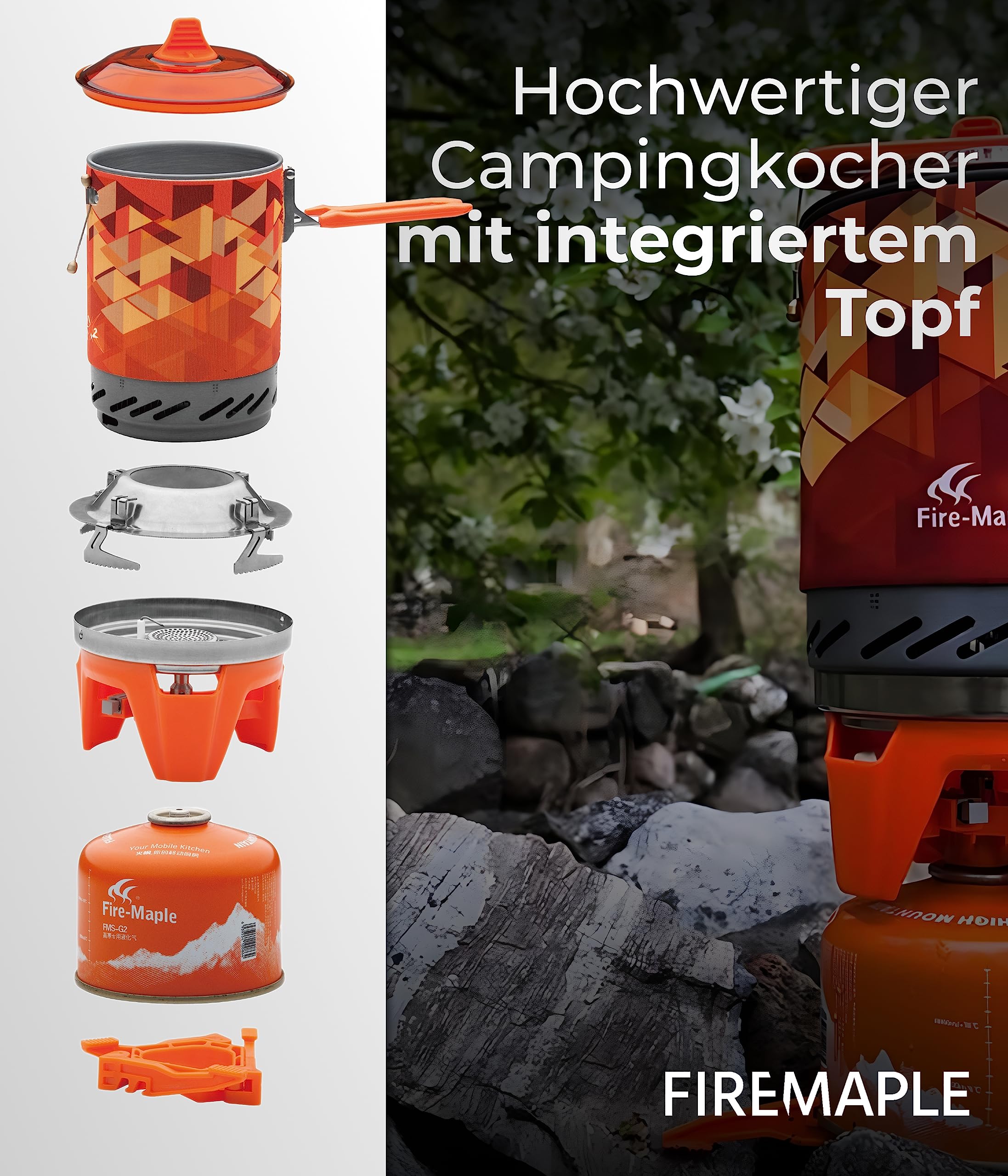 Star X2 Orange Gaskocher-Set