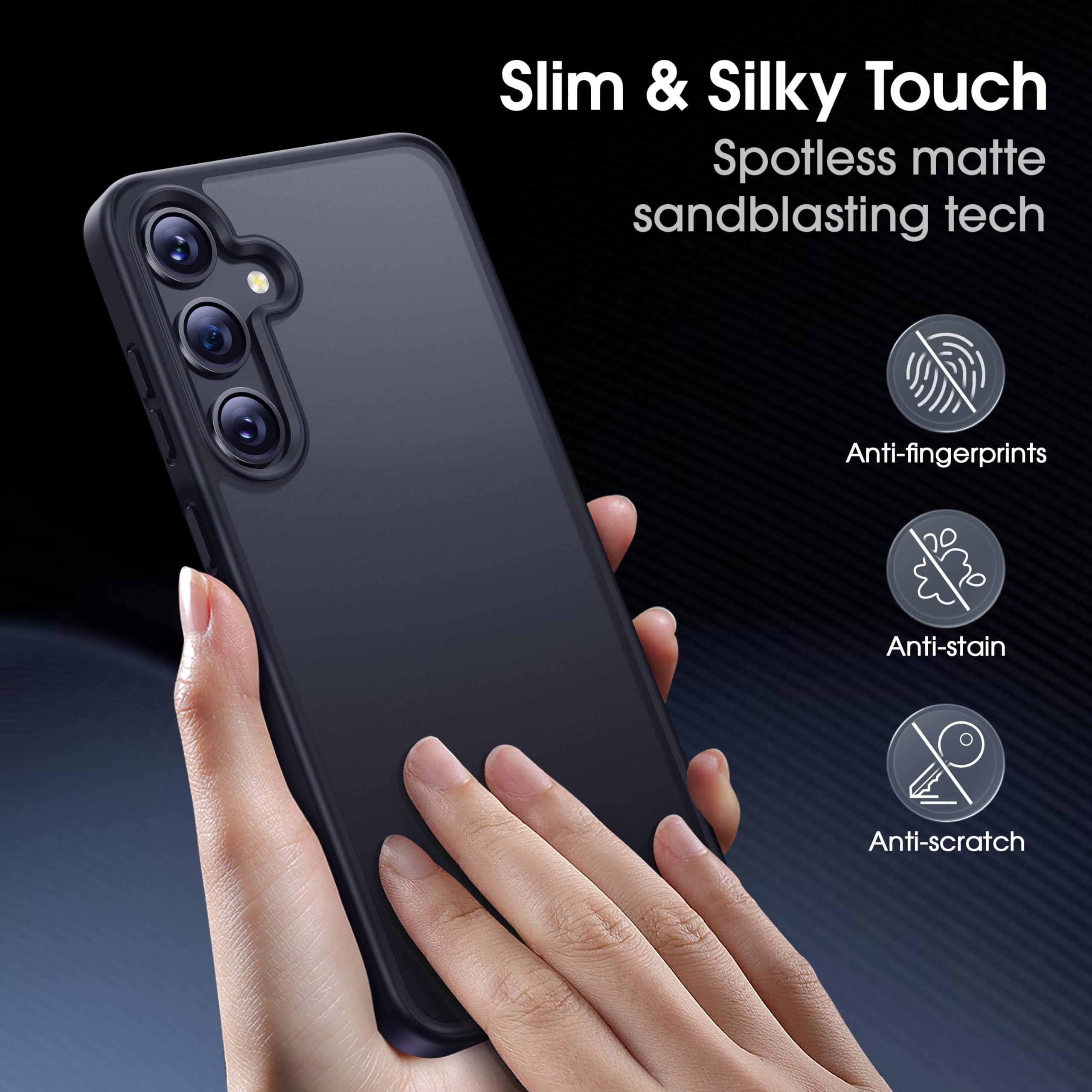 Amazon.co.jp: CASEKOO Galaxy S 24携帯ケース、ブラック : 家電＆カメラ