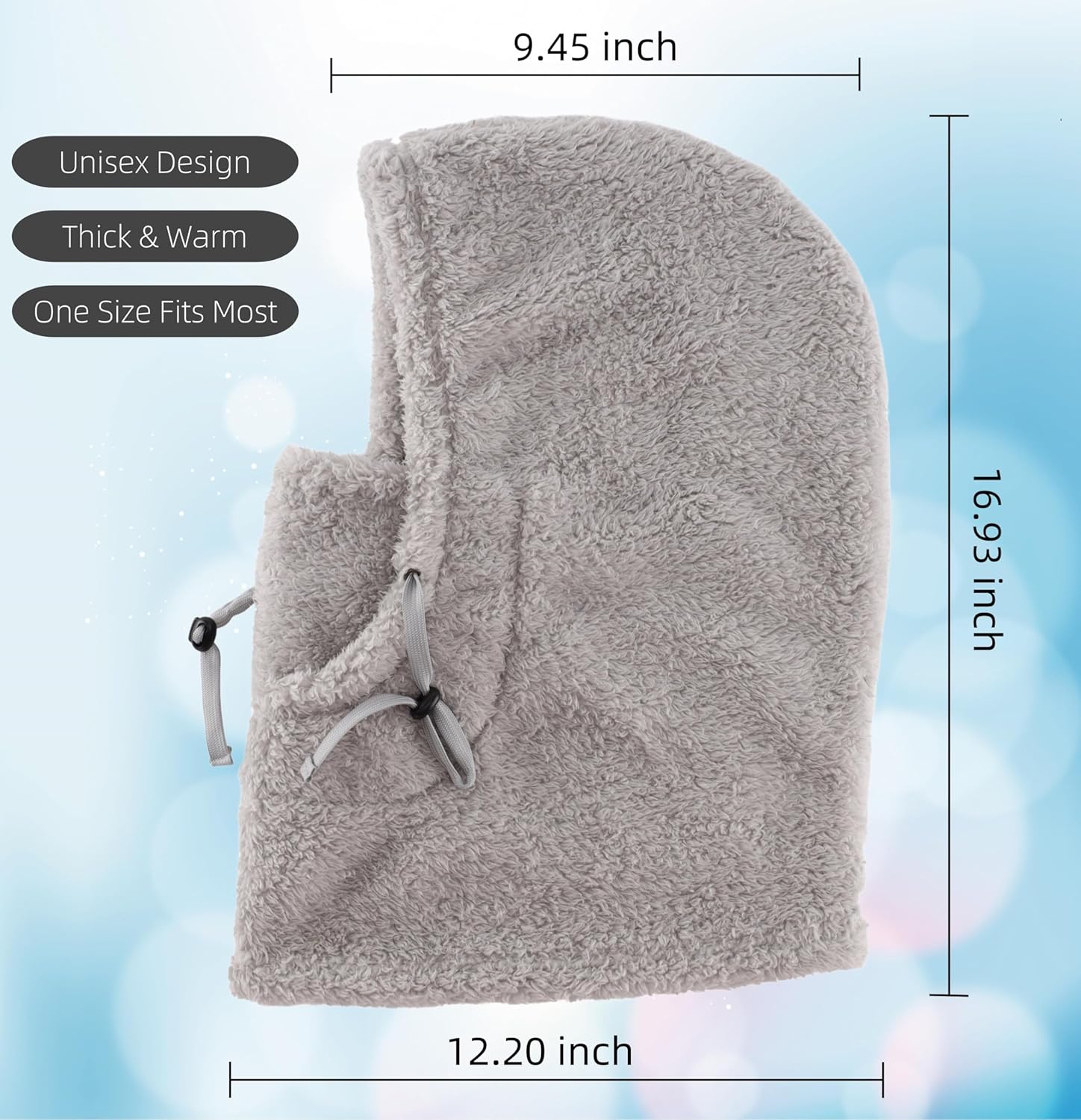 Connectyle Balaclava Hood Winter Hat for Men & Women Windproof One-Piece Fleece Hooded Scarf Ski Mask Cold Weather Hat - Image 2