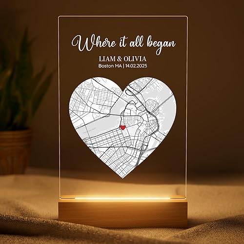 Where We Met Map Gift - Cute Boyfried Gifts From