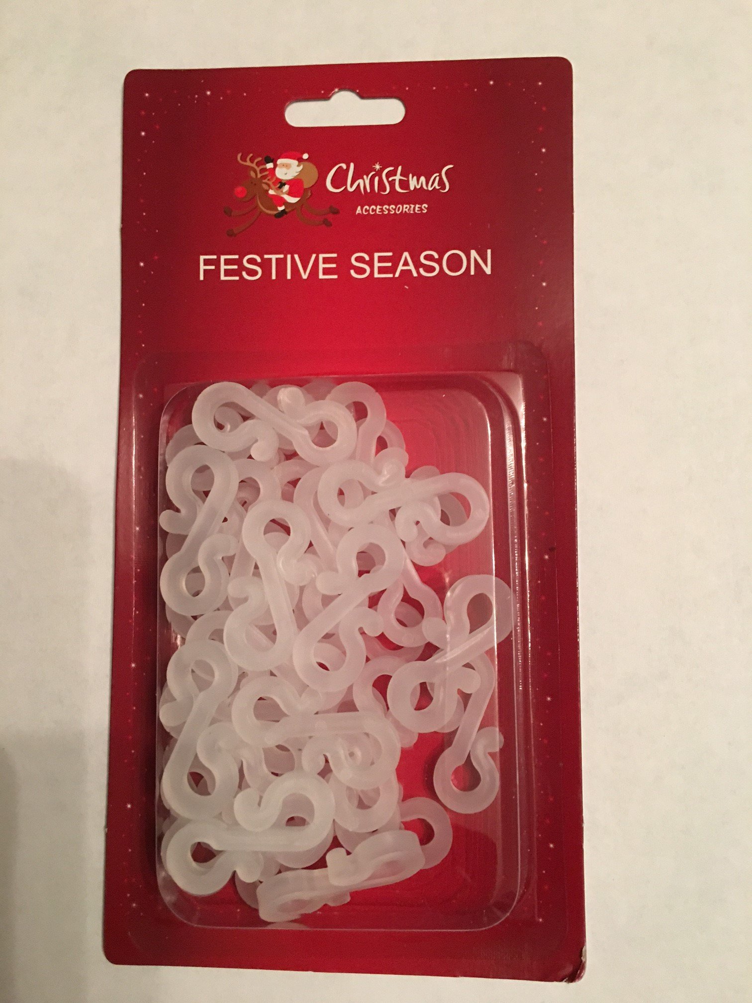SEASON DECORATION 36 x Gutter Hanging Hooks/Clips for Christmas Xmas String Lights Outdoor/indoor/mini