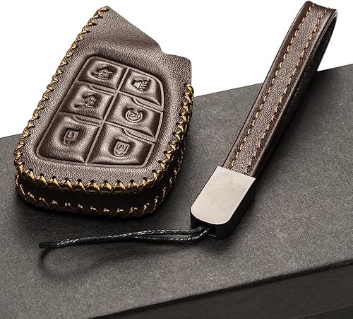 Miniatura 5 de Vitodeco Funda Protectora de Cuero para Llavero Inteligente Compatible con Chevrolet Silverado, Colorado, Suburban, Tahoe, Blazer, Equinox, Traverse