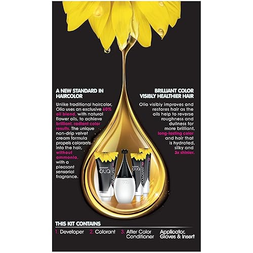 Vista 43 de Garnier Olia - Tinte para el cabello libre de amoníaco [4.0], marrón oscuro, 1 unidad (paquete de 4)