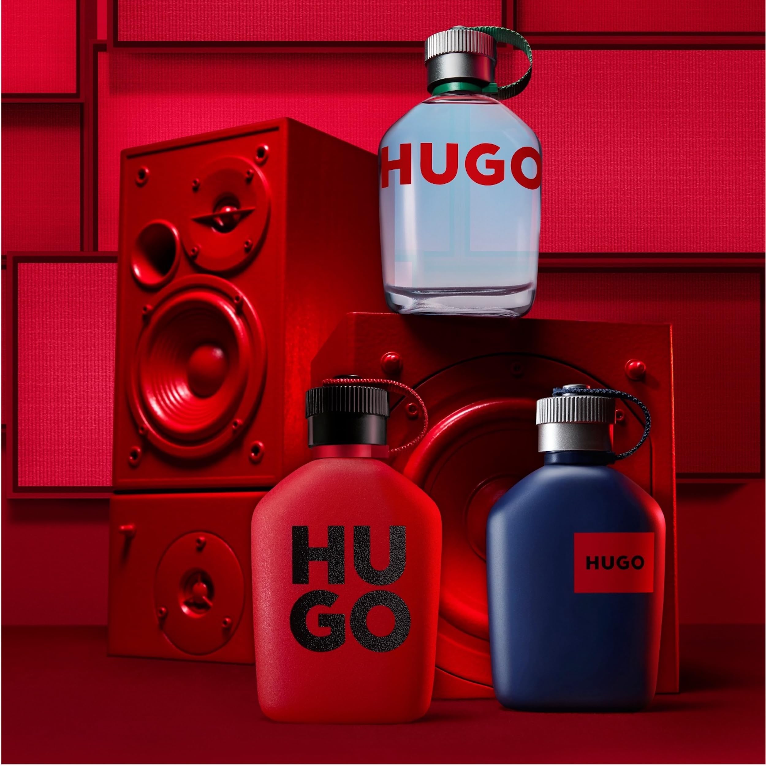 HUGO Intense Eau de Parfum para hombre | Fragancia masculina con notas de manzana roja y cuero rojo | Larga duración | 75 ml