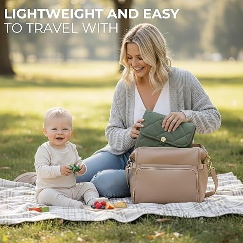 Miniatura 3 de Cambiador de pañales portátil, suave y fácil de limpiar, cambiador de pañales para bebés, la almohadilla ligera y plegable perfecta para viajar
