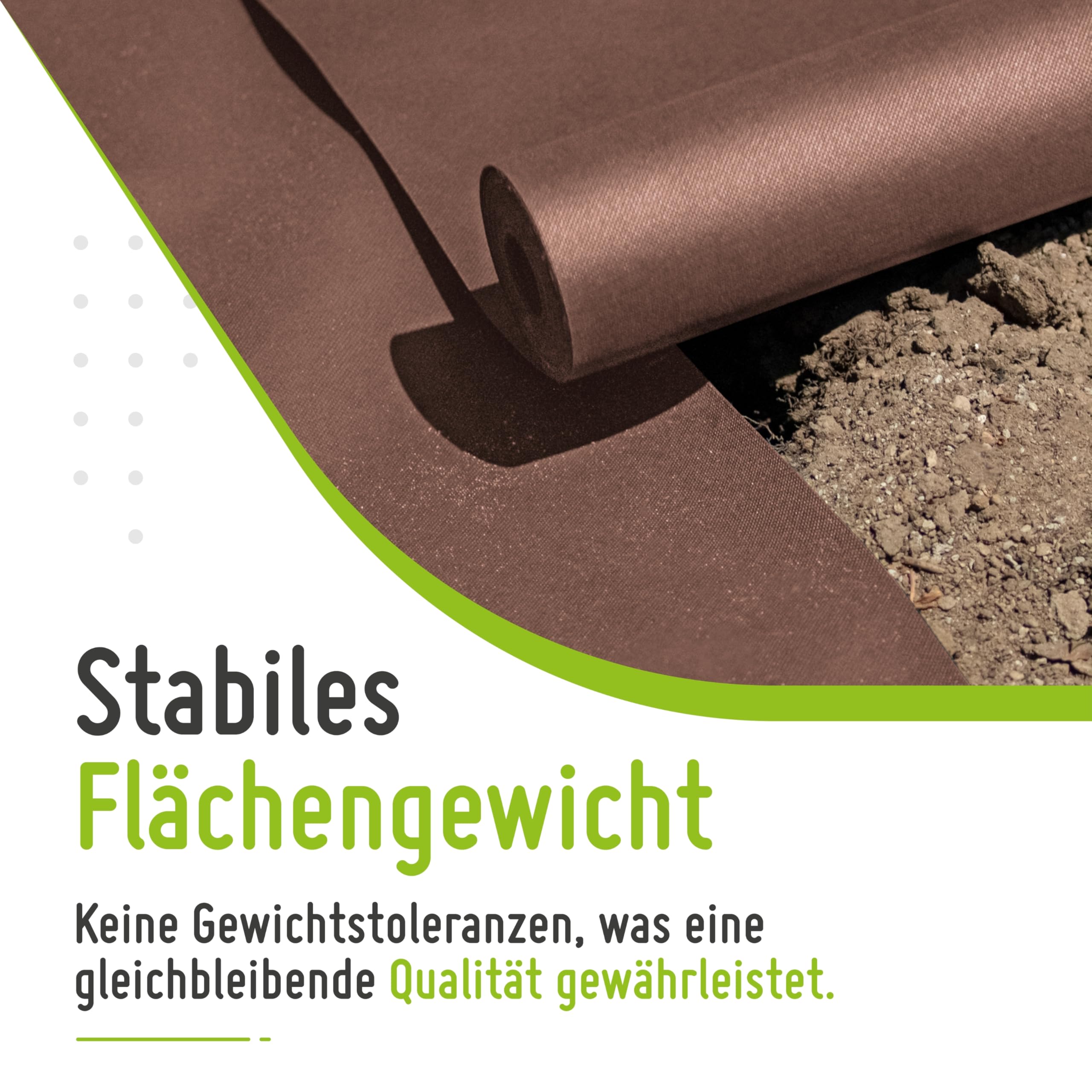 TerraUno – Premium Unkrautvlies Gartenvlies aus Polypropylen 130g/m² – Unkrautfolie Wasserdurchlässig 25m² – UV-beständig, reißfest & umweltfreundlich – Unkrautvlies wasserdurchlässig