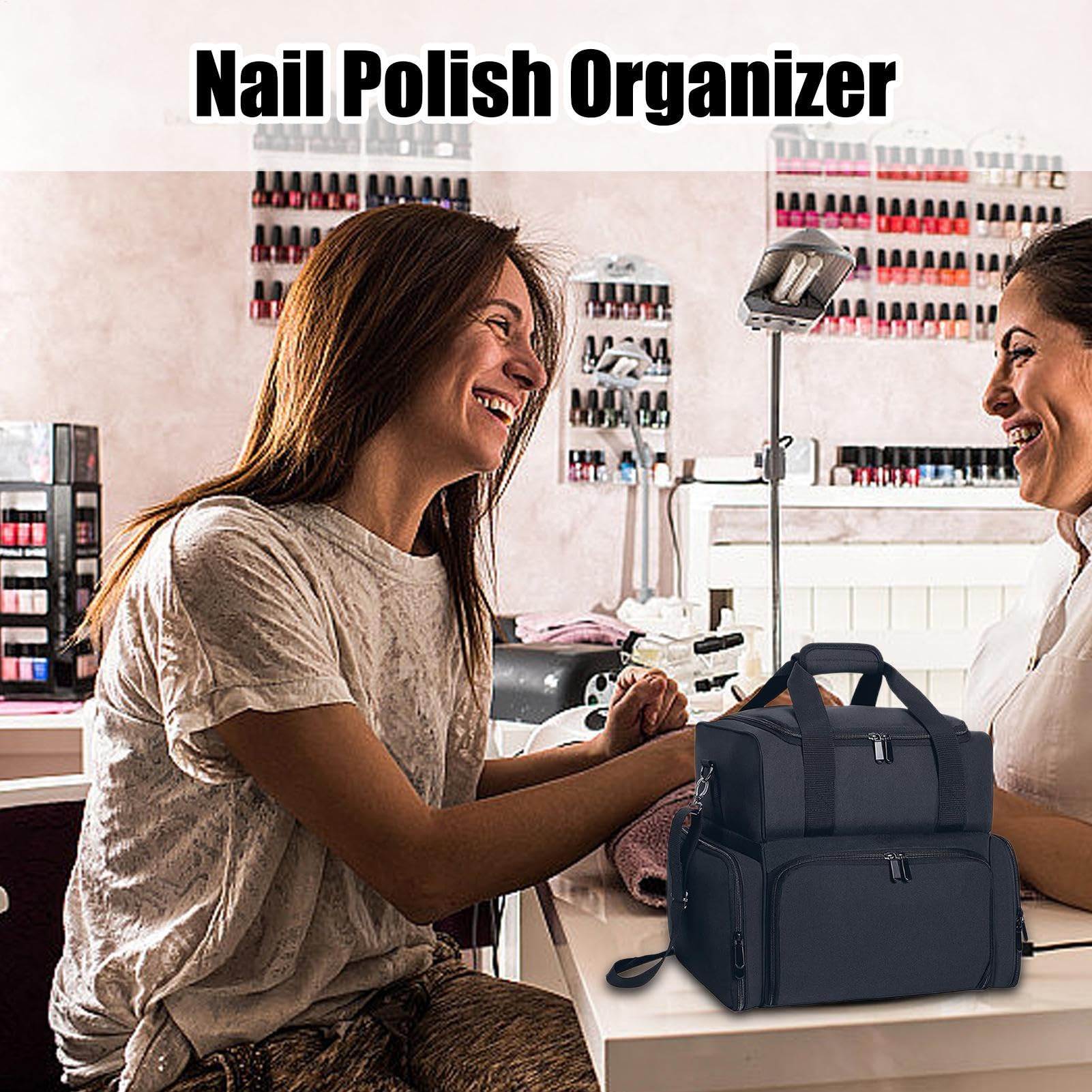 Organizator do paznokci, zestaw kosmetyków do paznokci, torba na akcesoria