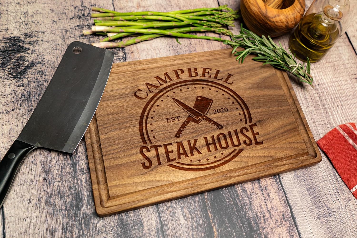 Personalized Christmas Gift for Men, Dad Cutting Board - Customized Wood Grill Board for BBQ Masters - Custom Barbecue and Grilling Gift for Dad, Grandpa or Him - Christmas, Anniversary, Birthday - Image 7