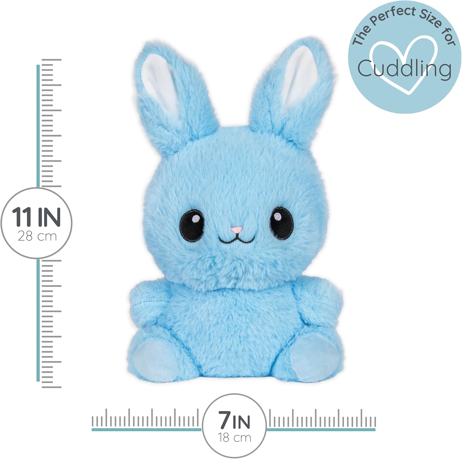 Bippsy Bunny Microwavable Easter Stuffed Animal, Weighted Heatable and Coolable Lavender Scented Plush for Kids and Adults, 1.5 lb, Warm Pals