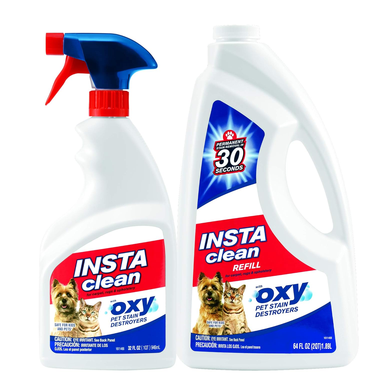 InstaClean AllPurpose, Home & Auto, Spot & Stain Remover, 32oz + 64oz