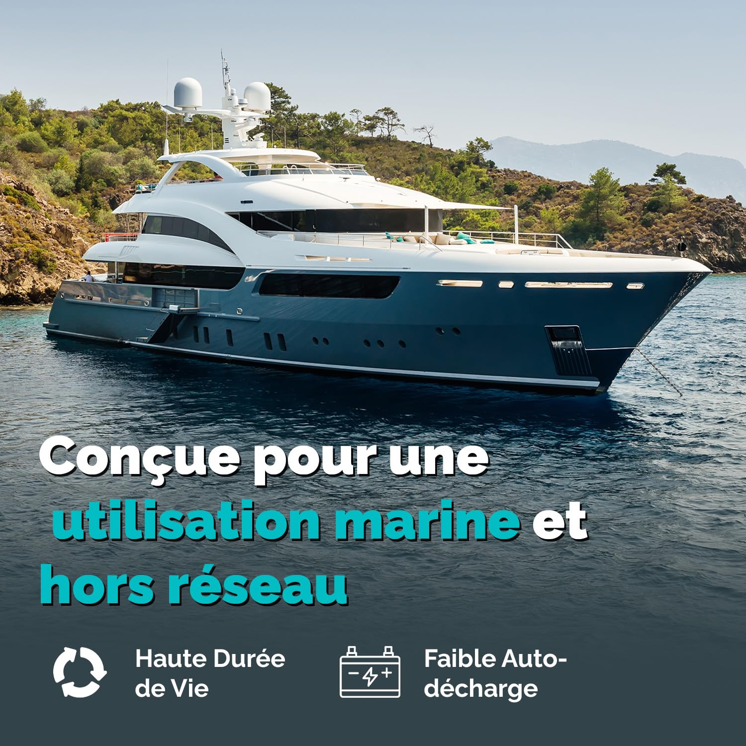Batterie AGM 100Ah 12V Décharge Profonde Sans Entretien Étanche – Accumulateur Idéal pour Panneaux Solaires, Camping-Car, Voiture, Bateau, Fourgon Aménagé, Systèmes Photovoltaïques, Énergie Solaire,