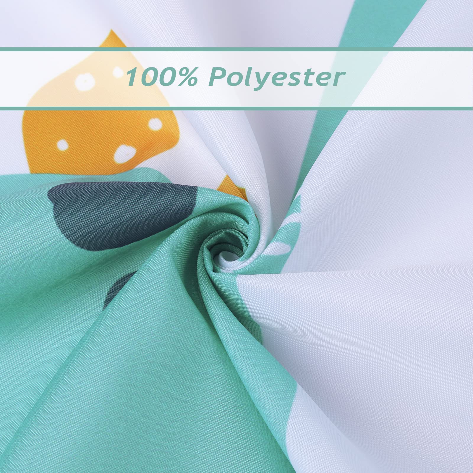 Tenda Doccia Dinosauro Bonhause - 180x180 Cm In Poliestere Impermeabile | Con 12 Ganci Per Vasca - Foto 7