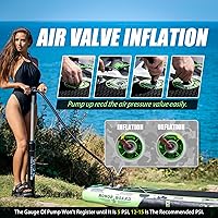 Vista 4 de FunWater Inflatable Stand Up Paddle Board with Premium SUP Paddleboard Accessories, Anti-Slip EVA Deck, 11'6''/11'/10'6'' Paddle Boards for Adults &