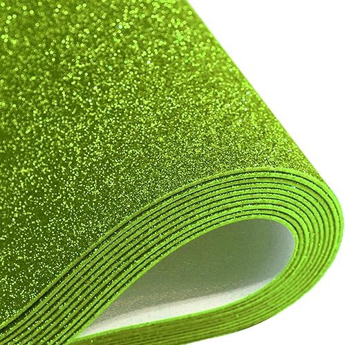 Vista 59 de 10 hojas de espuma con purpurina para manualidades, papel de cartulina A4, papel adhesivo autoadhesivo para construcción de Navidad, álbum de Azul