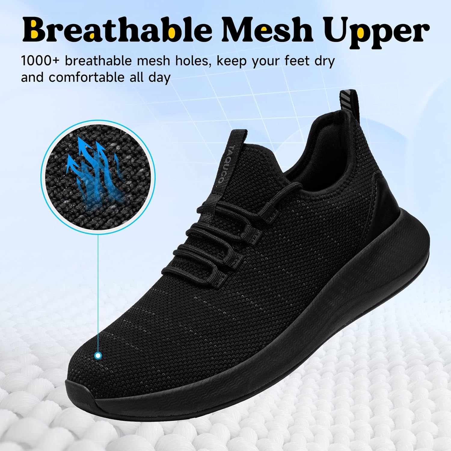 Non Slip Work Shoes for Mens Slip On Sneakers Waterproof Chef Kitchen Shoe Comfortable Slip Resistant Restaurant Footwear Hombre Zapatos de Trabajo, Black - Image 5