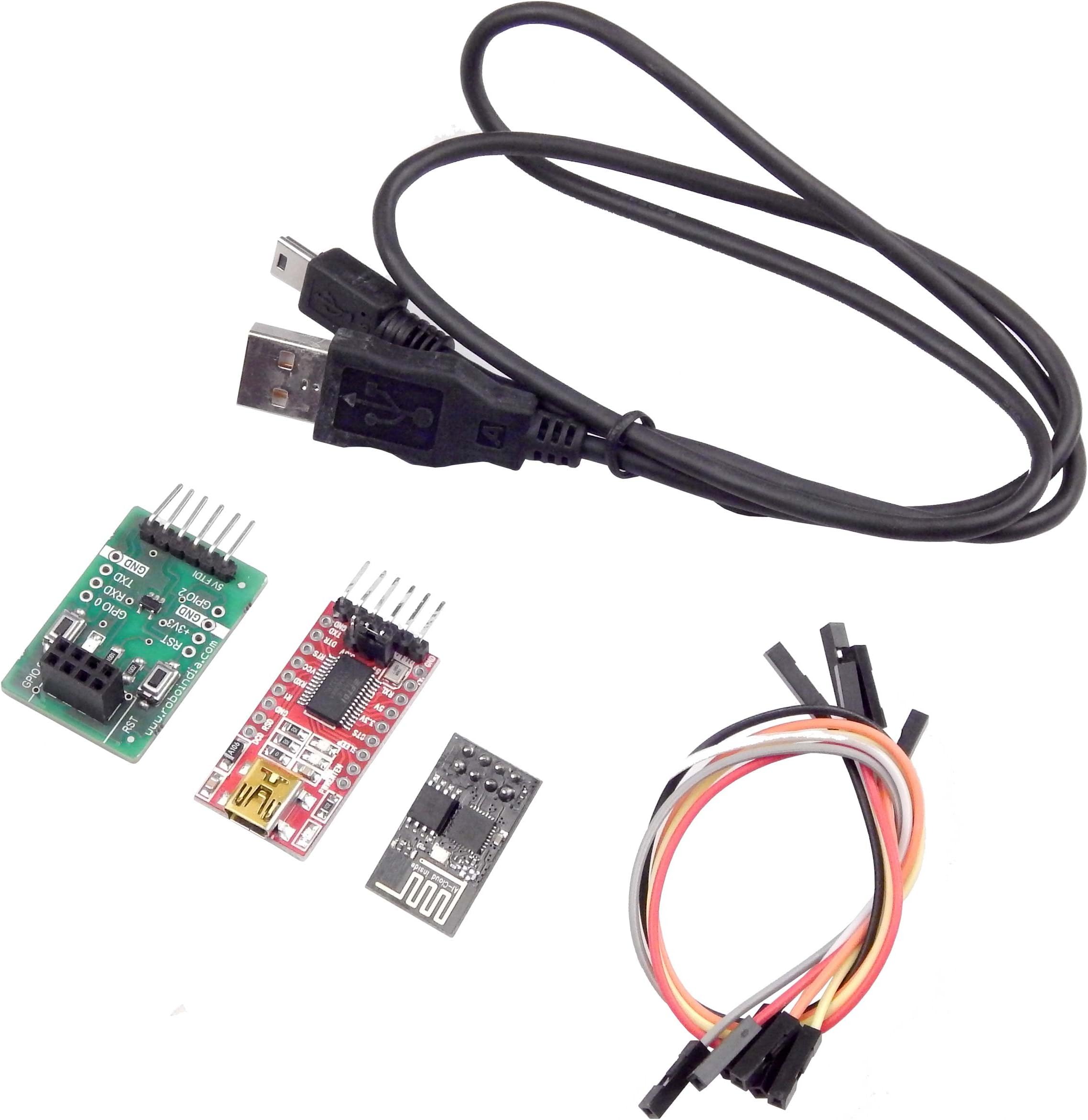 ESP8266 ESP-01 Breakout Board + ESP01 wifi module + FTDI Basic Programmer