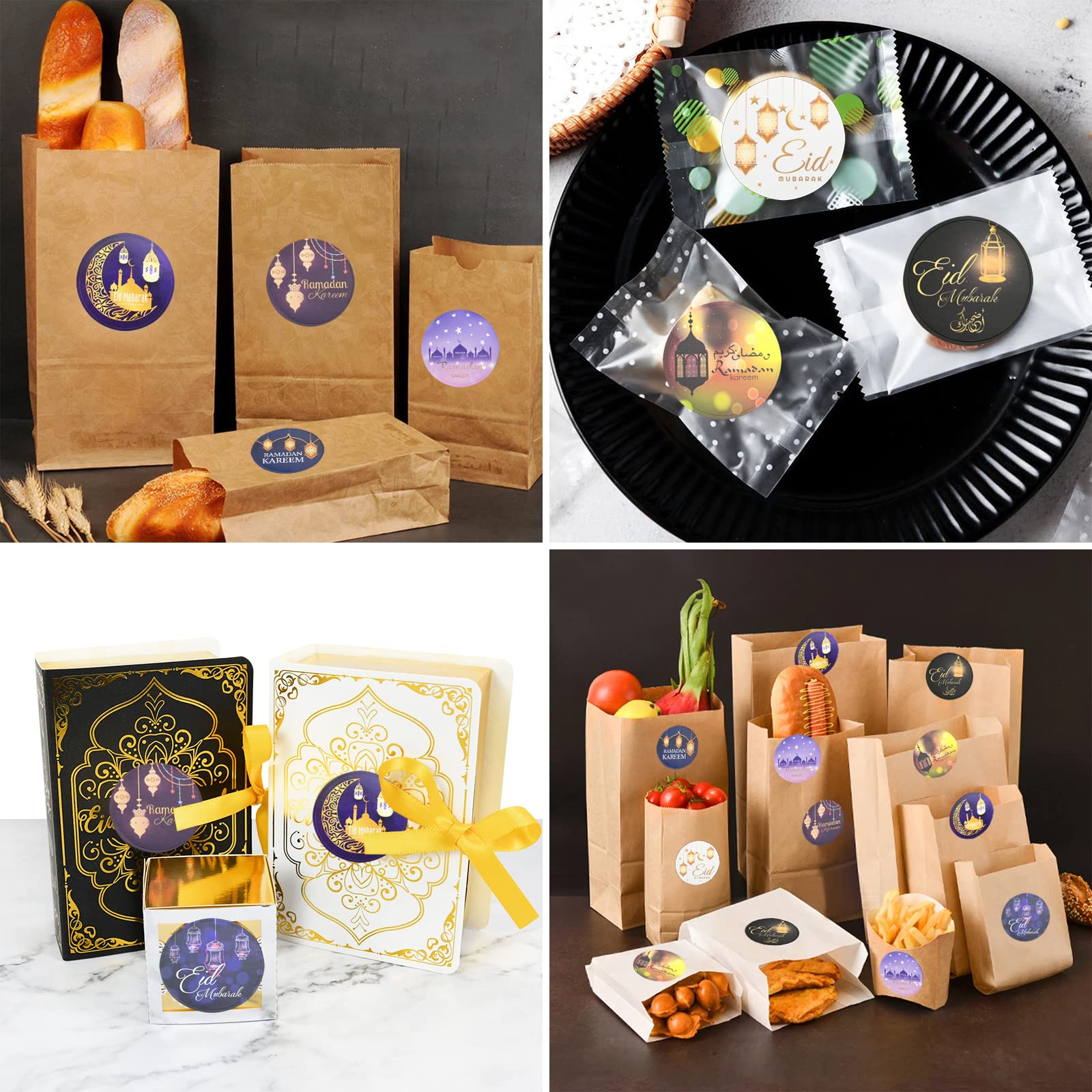 100 Ramadan & Eid Aufkleber – Vinyl, 5–6,3 Cm, Wasserfest, Für Dekoration & Geschenke