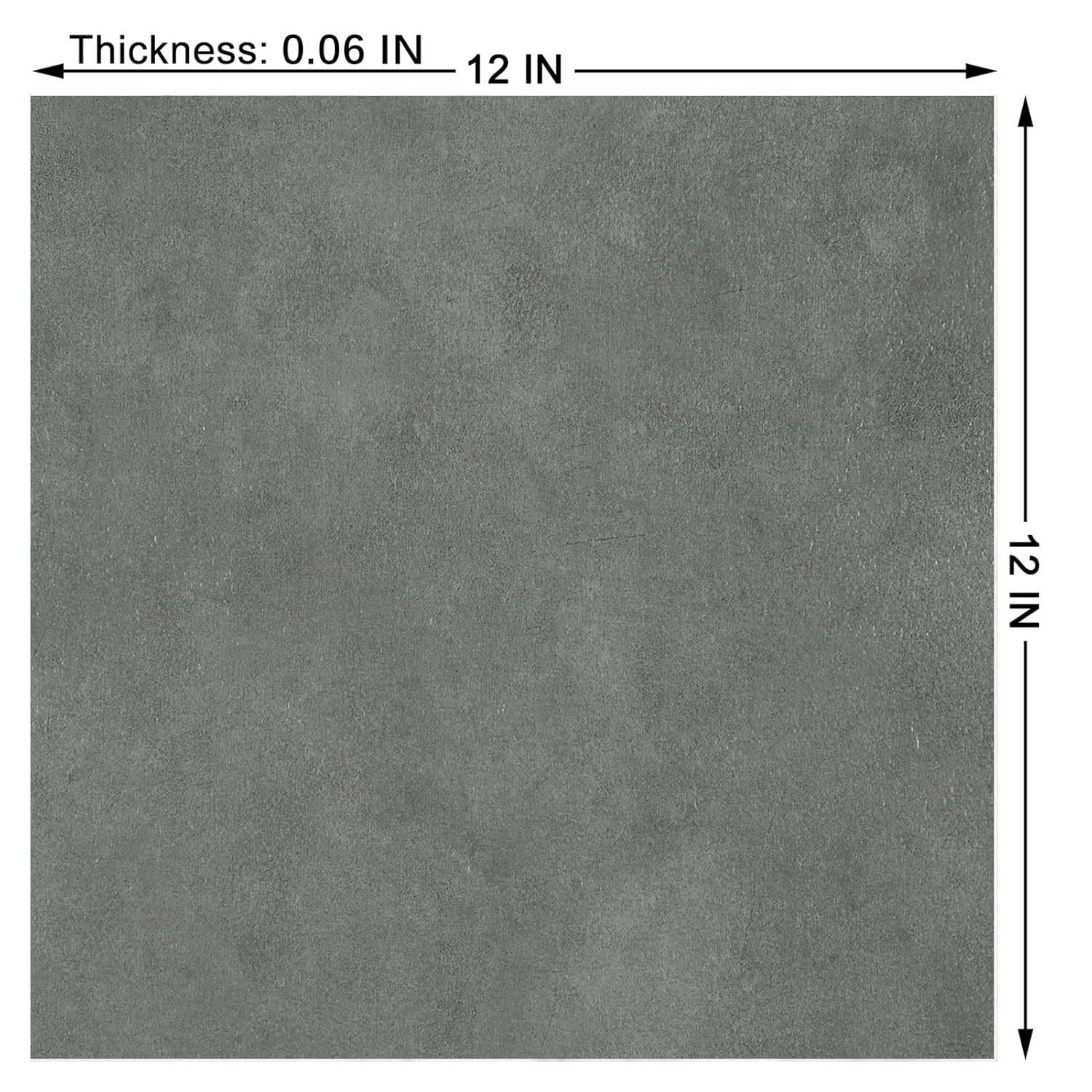 WESTICK Grey Marble Peel and Stick Floor Tile 12" x 12" Bathroom Floor Tiles Peel and Stick Waterproof Self Adhesive Vinyl Flooring Tile for Kitchen Living Room Bedroom Camper 5 PCS