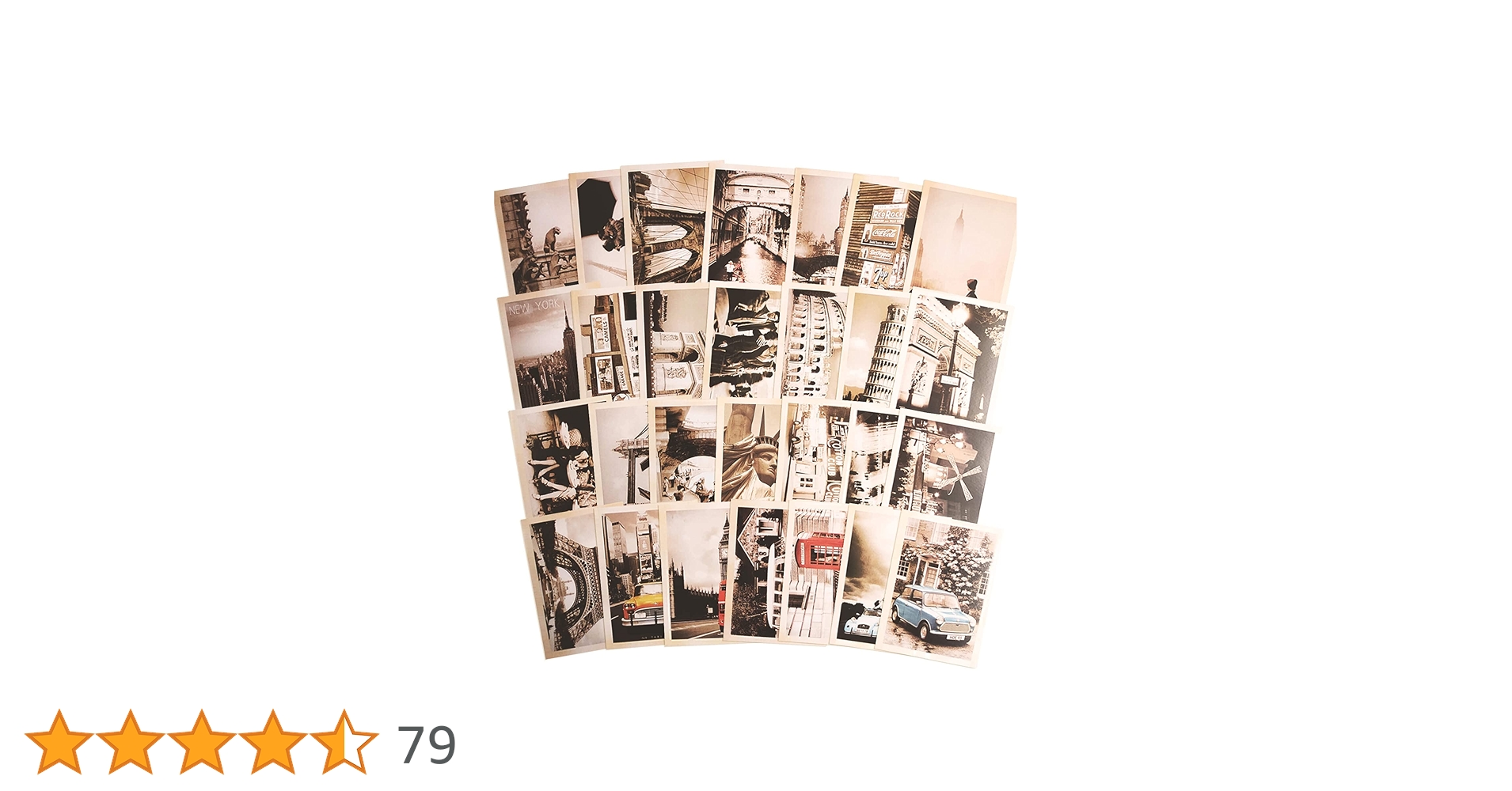 Amazon | Nenbic 32ピース 1セット ヴィンテージ レトロ ポスト