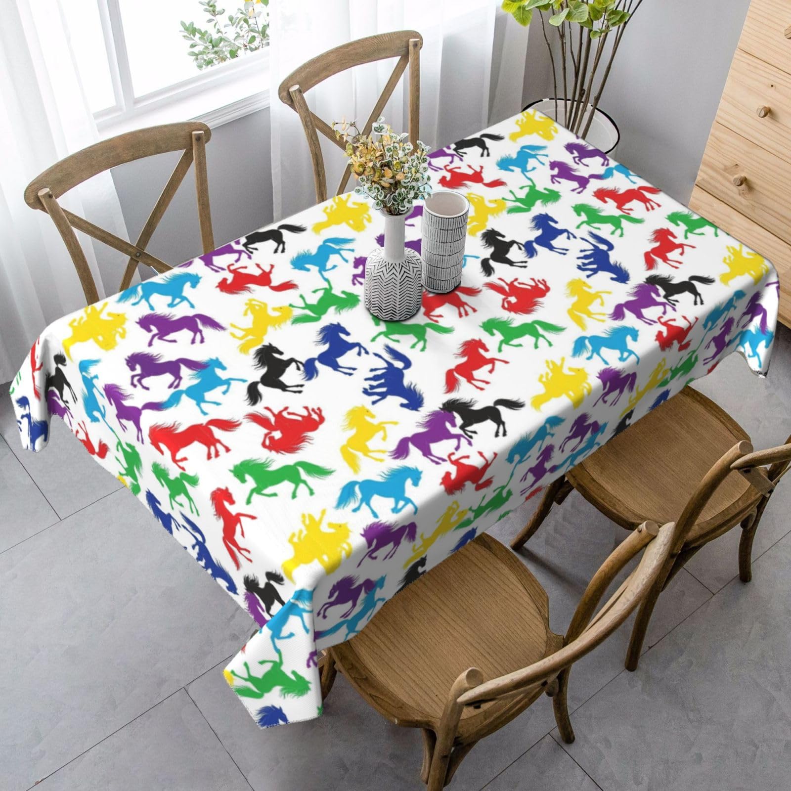 Couverture de table pour cocktail et pique-niques au motif équestre