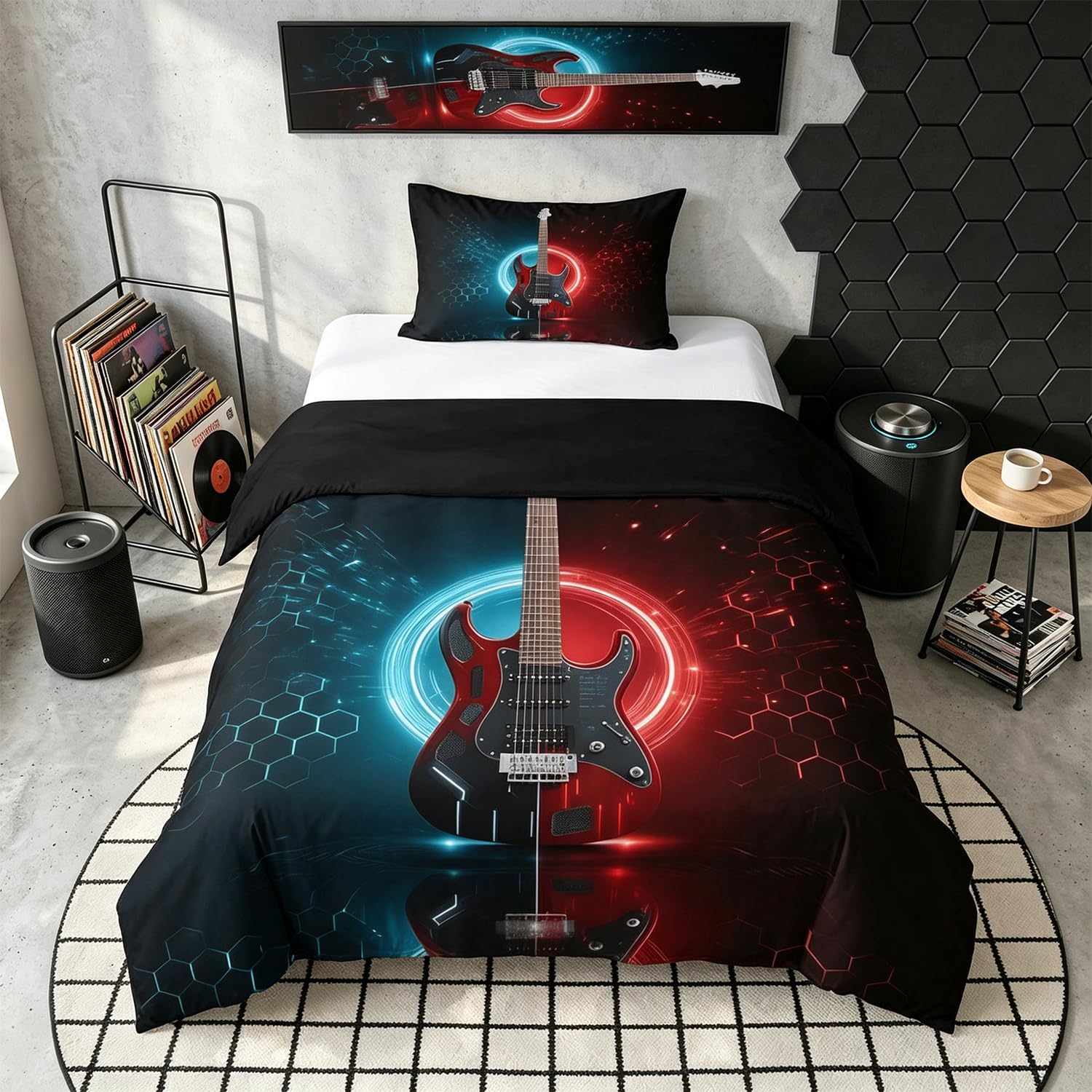 Homewish Music Single Duvet Cover Set