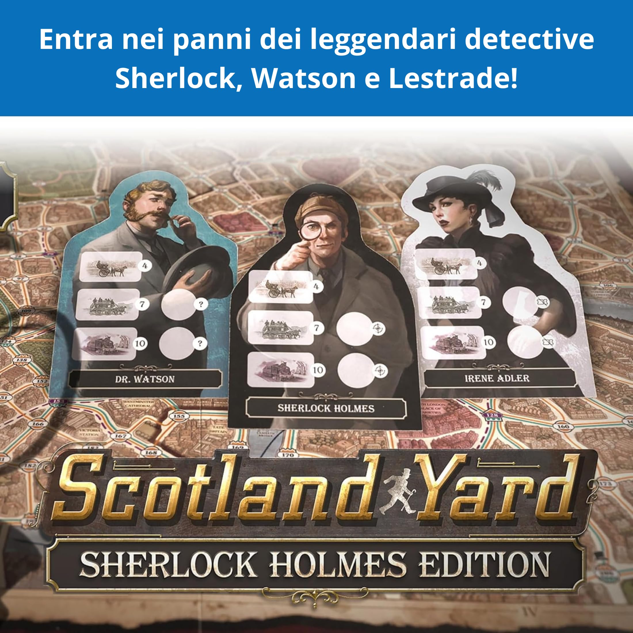 Ravensburger - Scotland Yard Sherlock, Gioco da tavolo 10+, 2-6 giocatori
