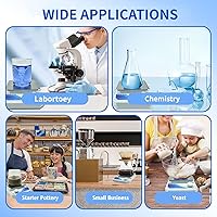 Vista 6 de Magnetic Stirrer Set(4 Stir Bars & a Retriever), Strong Magnetic Stir Plate 3000rpm with Speed Control for Liquid Mixing, Magnetic Mixer for