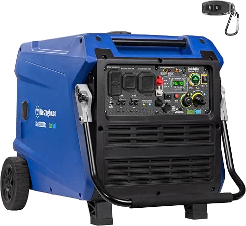 Westinghouse 12000 Peak Watt Dual Fuel Portable Inverter Generator, Remote