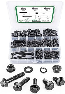 FOLIV 164Pcs M8-1.25 x 16/20/25/30mm Flange H...,