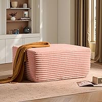 Vista 26 de ovios Sofá seccional Cloud de 104" con chaise en forma de L, sofá modular moderno con asiento profundo, sofás tapizados para sala de estar y Beige