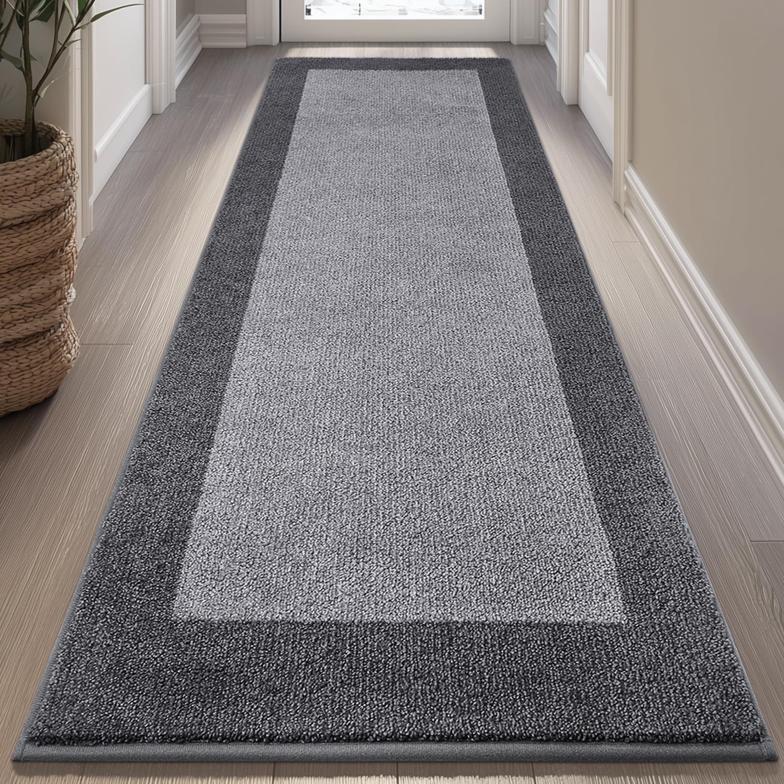 Machine Washable Kitchen Rug 32" x 72", Non Slip Indoor Door Rug, Absorbent Entrance Runner Rug for Bedroom, Hallway, Bathroom, Floor (Roll Packing)