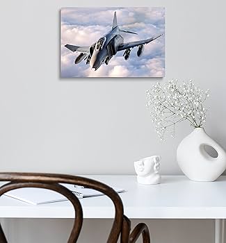 Amazon.co.jp: Pavaieics F-4 飛行機 キャンバスウォールアート