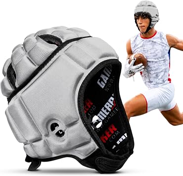GameBreaker Soft Shell Helmet with Impact-Engineered Pro Protection, Lightweight Headgear Flag Football, Rugby, 7v7 & MMA