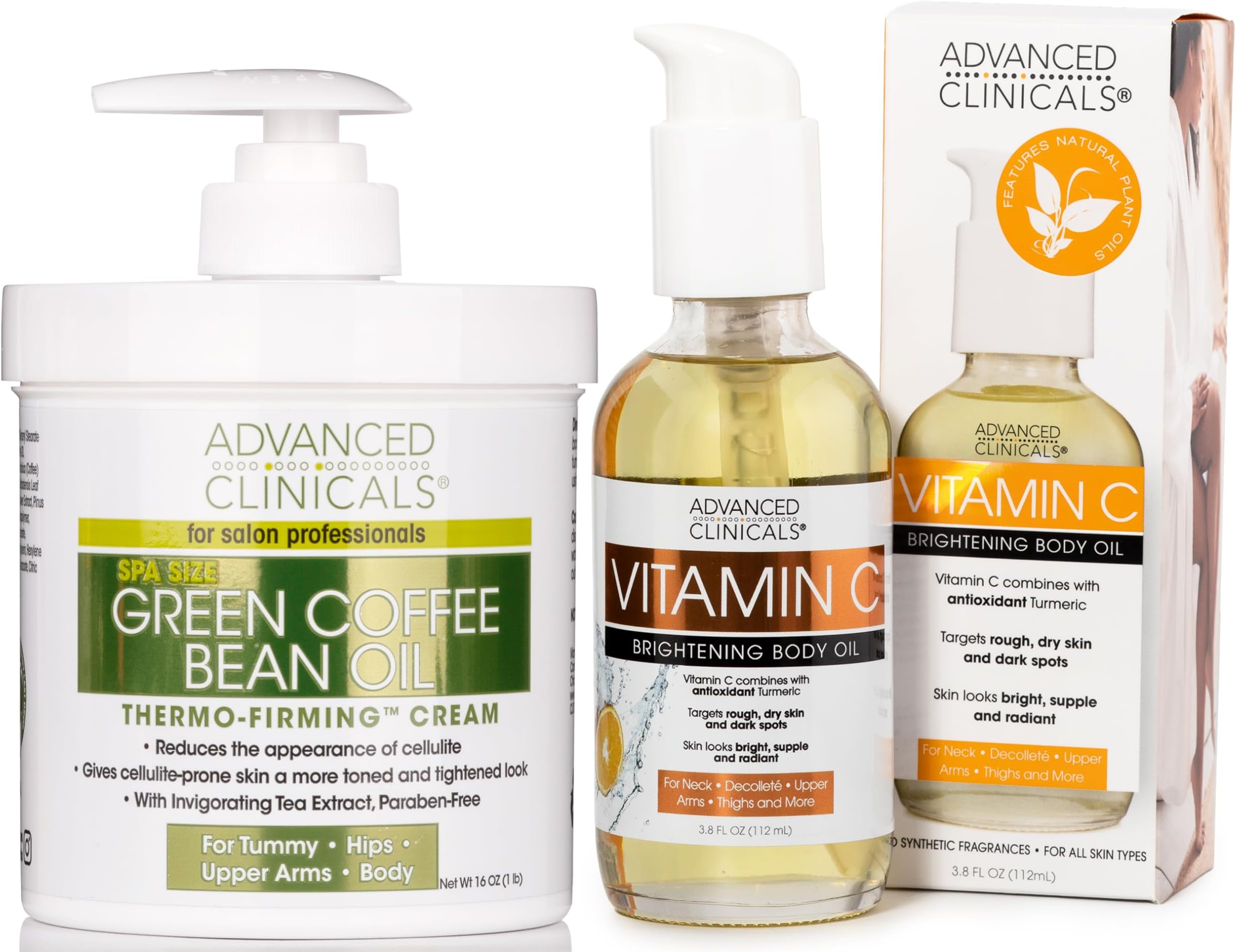 Advanced Clinicals Green Coffee Bean Oil Firming Cream