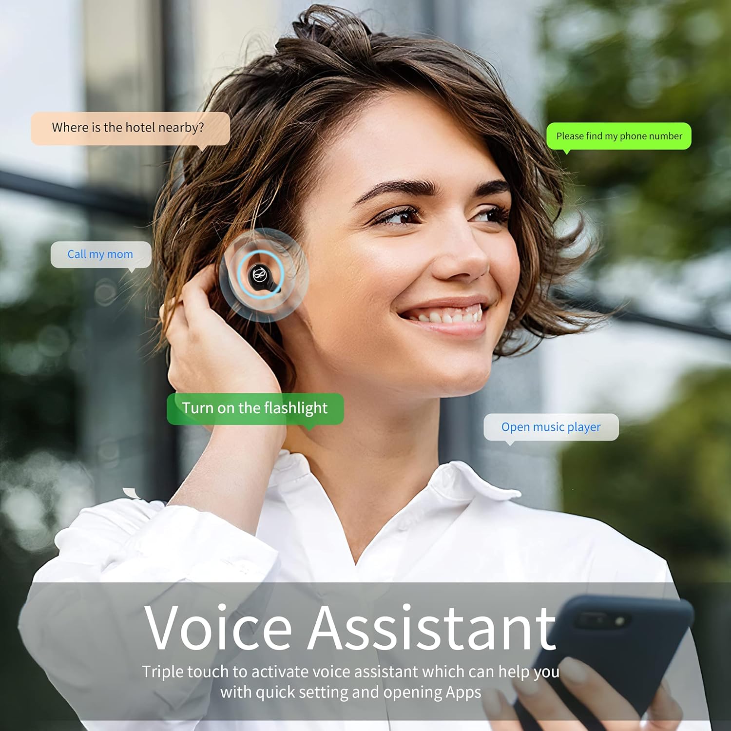 Voice Assistant Feature of Instiwitt K81 Earphones
