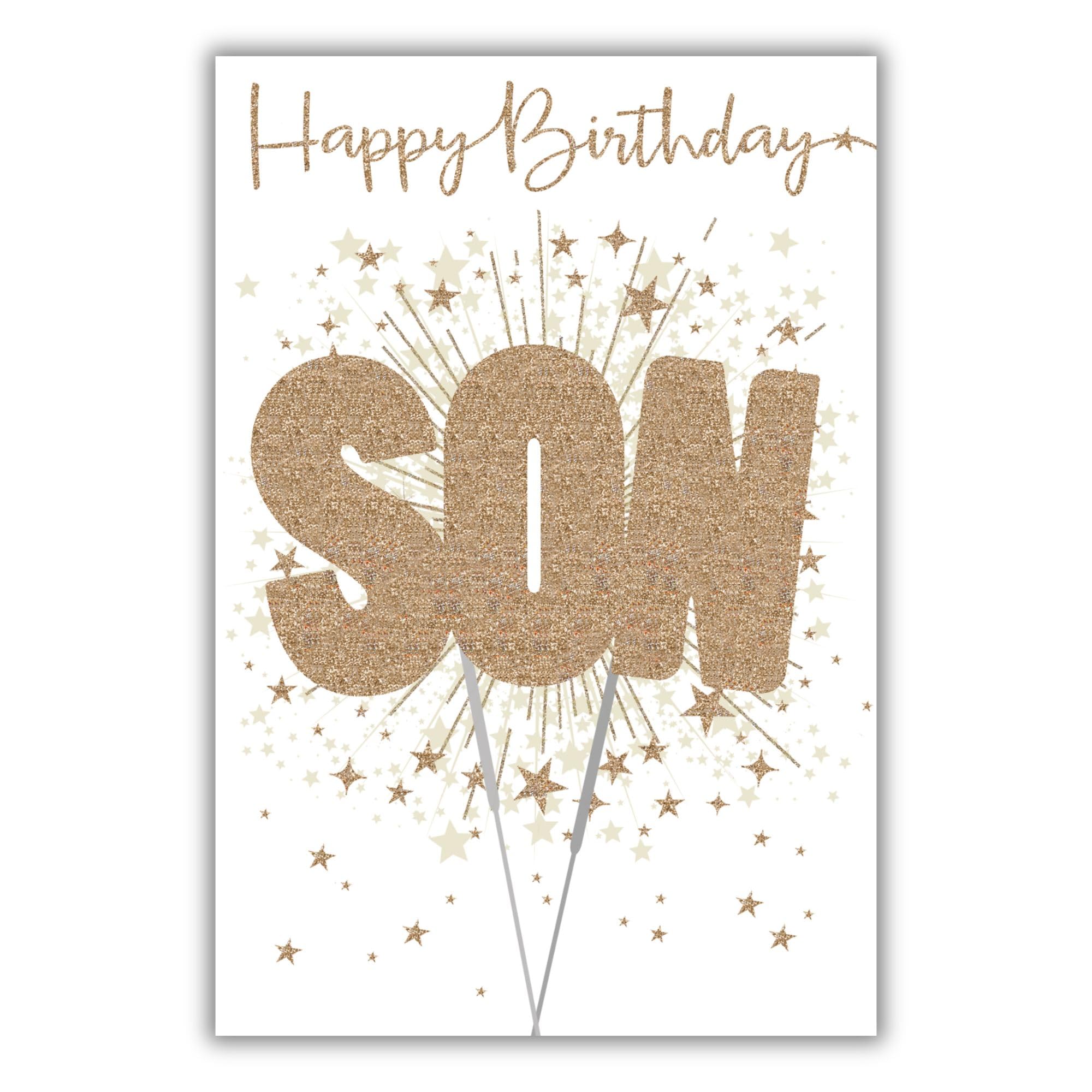 Tarjeta Cumpleaños Nigel Quiney - Diseño Con Gato Y Acabado Metalizado