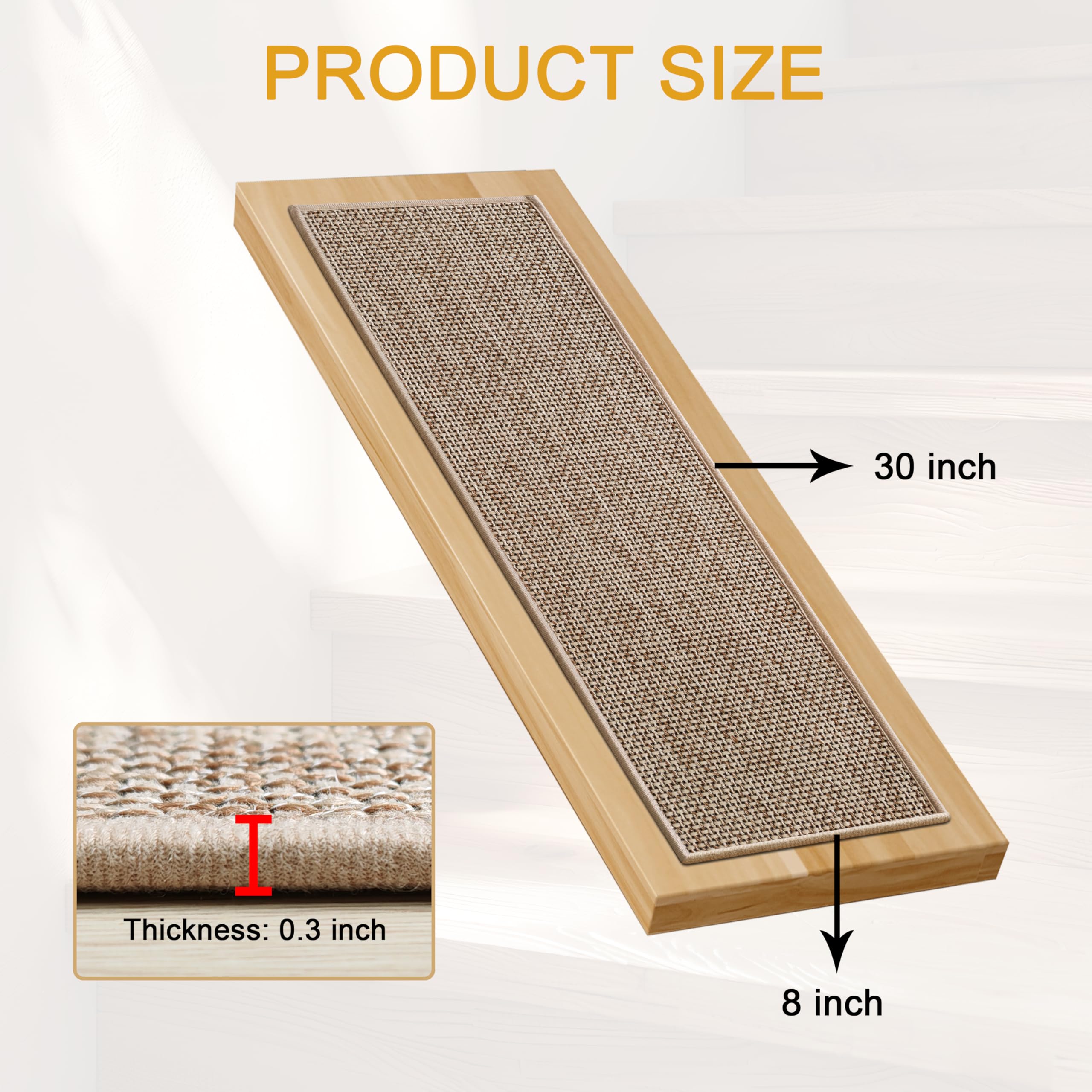 Artnice Tapis d'escalier (15 pièces)