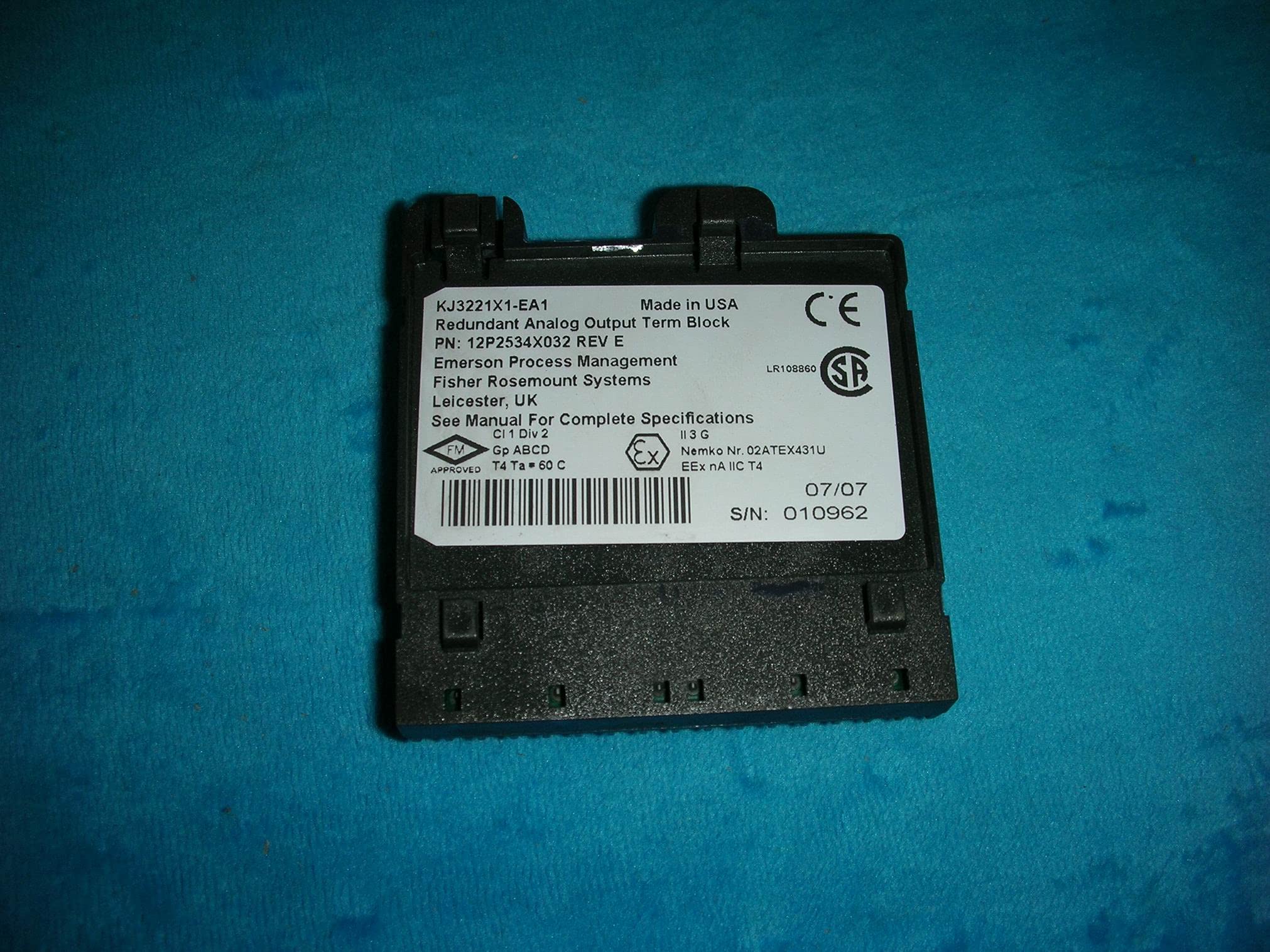 Davitu Electricity Generation - 1PC USED FISHER-ROSEMOUNT KJ3221X1-EA1