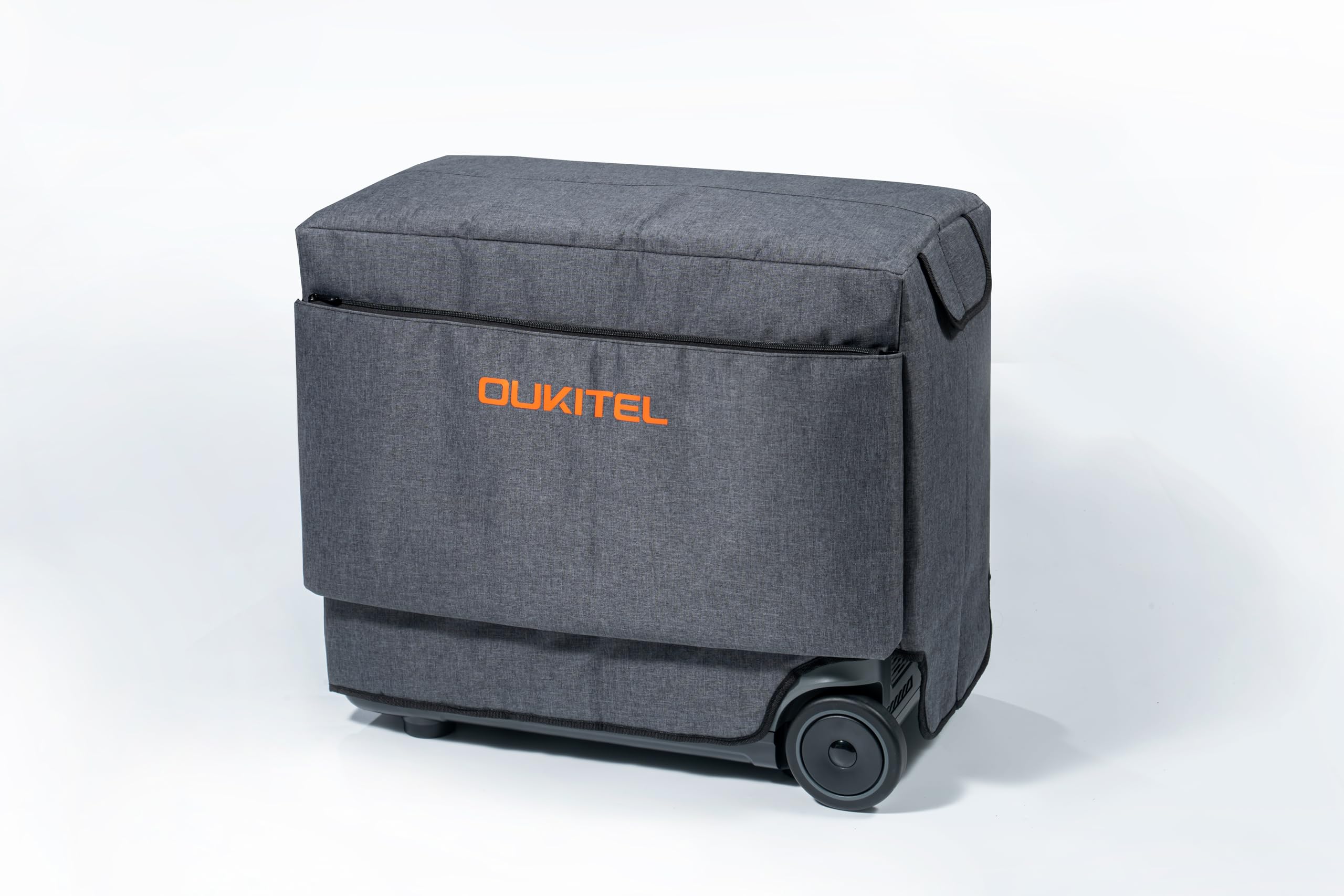 Genérico Funda Protectora para batería Externa OUKITEL P5000PRO, con Ruedas, Resistente a la Lluvia y a los Rayos solares, Color Negro