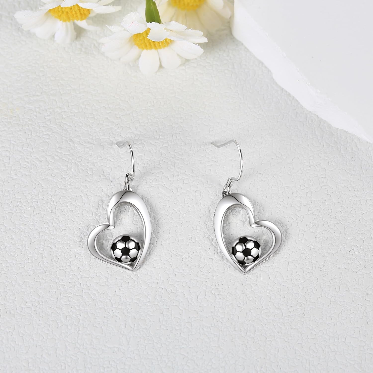 Pickleball/Tennis/Soccer/Volleyball/Golf/Hockey/Basketball Earrings for Women 925 Sterling Sliver Sports Ball Earrings Pickle Ball Dangle Earrings Pickleball Jewelry Gifts for Women Lover - Image 3
