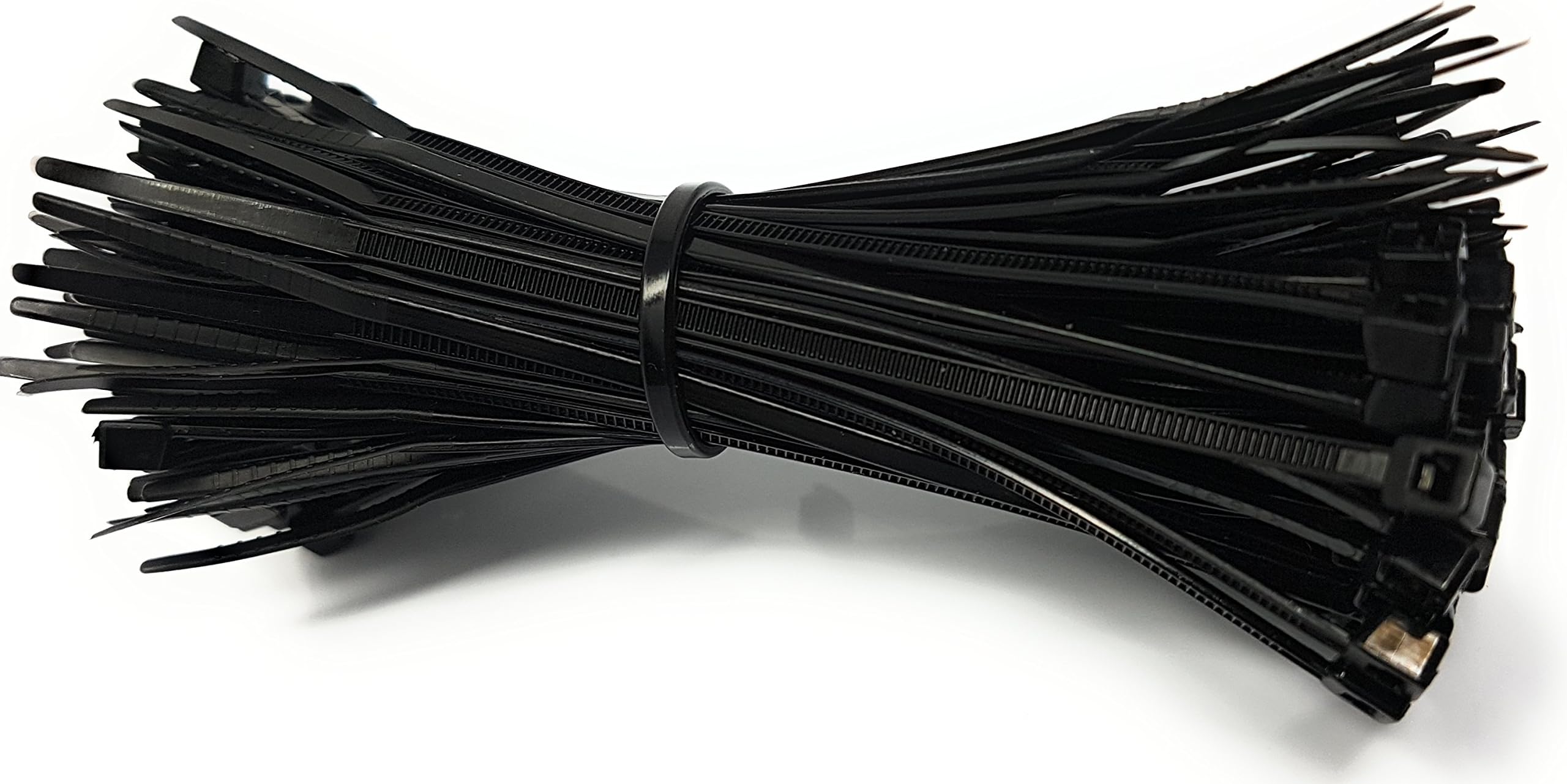 100 Pcs Cable Ties 100mm x 2.5mm Black Small Ties 10 cm x 2.5 mm