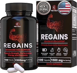 HGH Supplements for Men & Women - Regains Natural Anabolic Muscle Growth Building & Human Growth Hormone for Men, Muscle Builder for Men, Muscle Recovery Post Workout Supplement, 100 Protein Pills