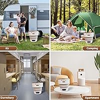 Vista 7 de Foldable Portable Washing Machine Upgraded with Spin Basket,16L Mini Laundry Machine,Automatic 3 Cleaning Modes for Underwear/Baby