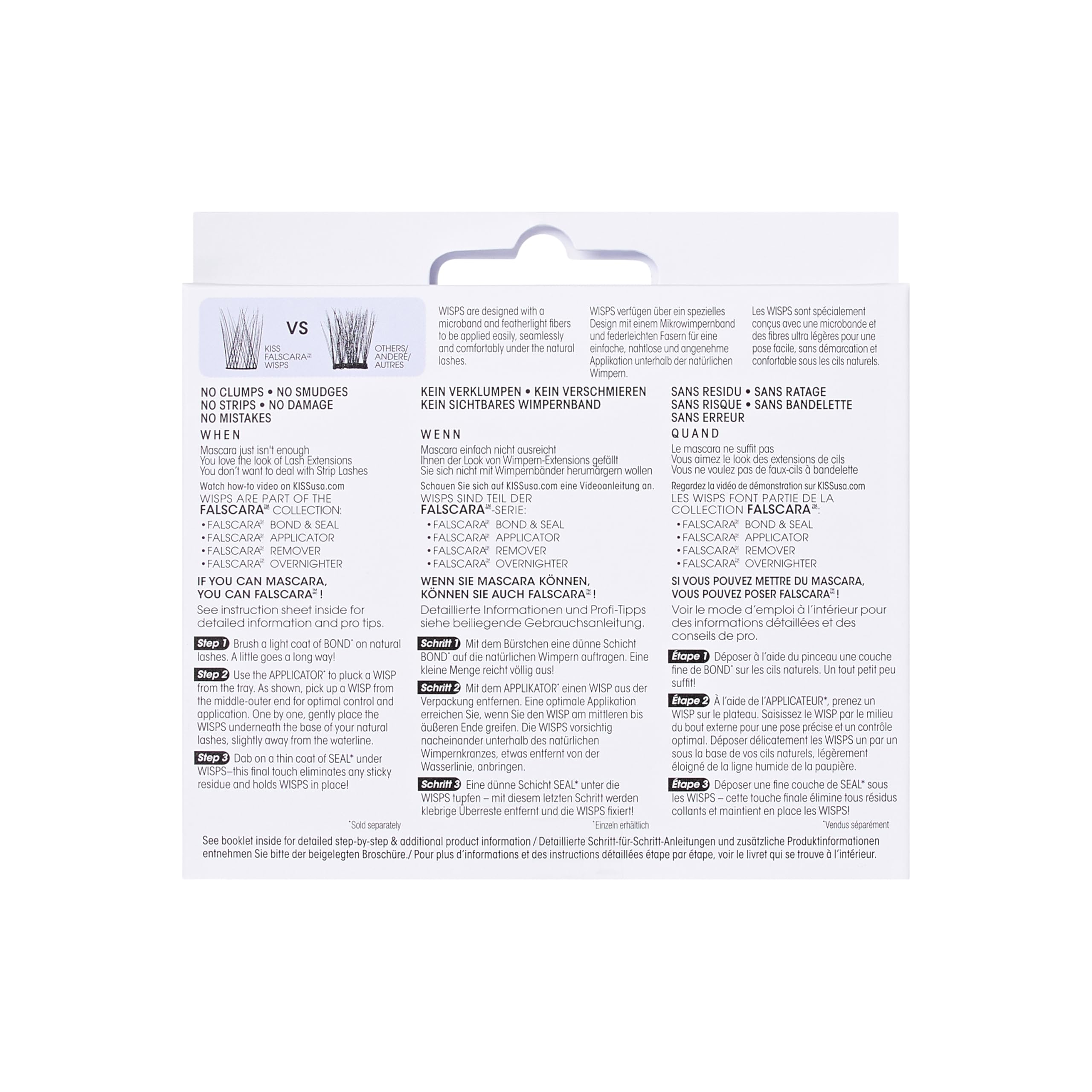 KISS Falscara Wisps Multi - Shorty (Packung mit 5)