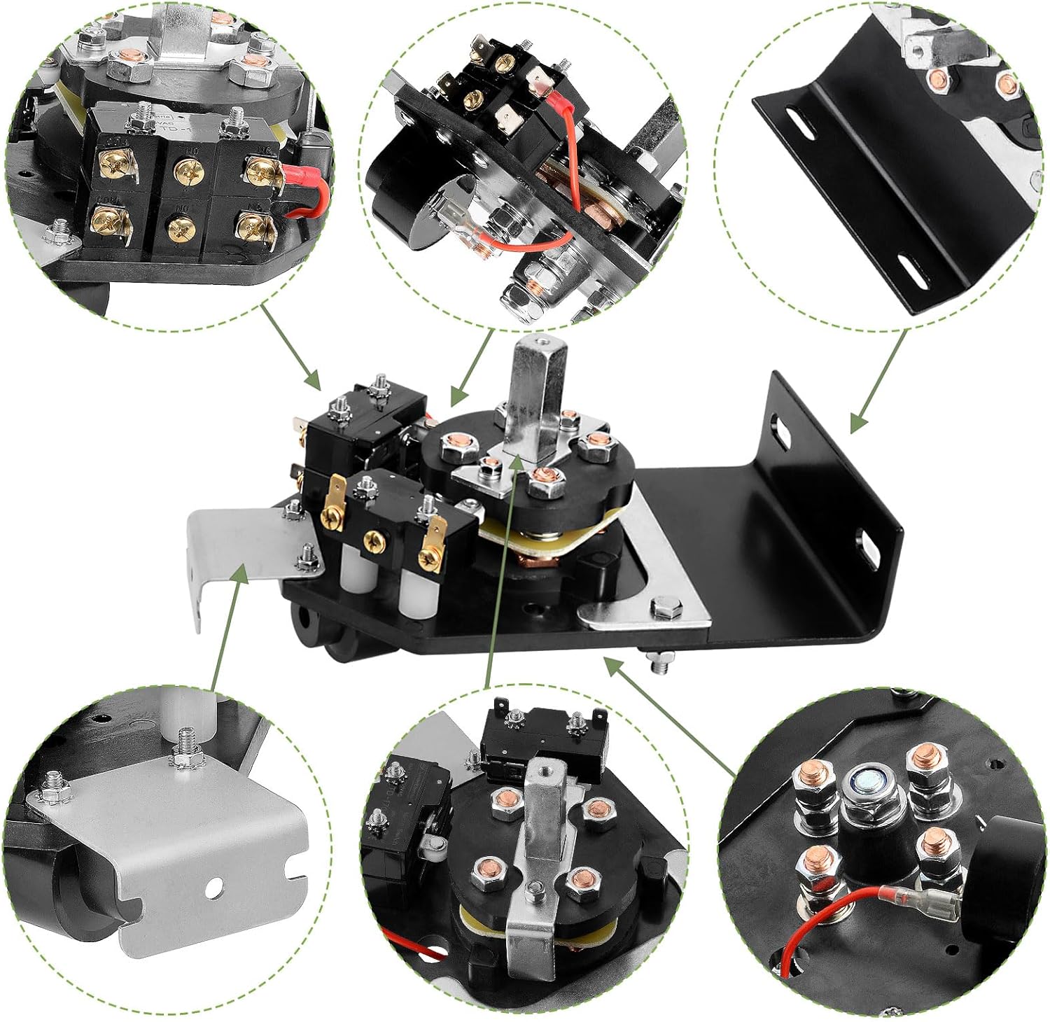 36V Golf Cart Forward and Reverse Switch Assembly, Compatible with EZGO Marathon 1989-1994.5 Golf Carts, Replaces OEM# 25396-G2, 25259-G2, 21744-G1