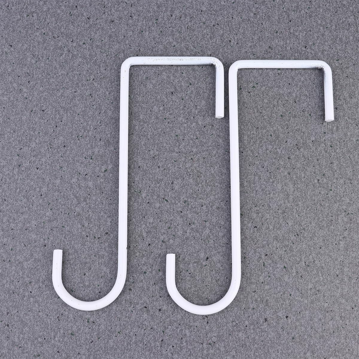 OUNONA Wall Mounted Hooks 6 Pack Small Hanging Hooks Steel Fence Hook for Indoor Outdoor Use Hanging Basket Bracket Planter Clothes Hanger Garden Kitchen Organizer - Image 3