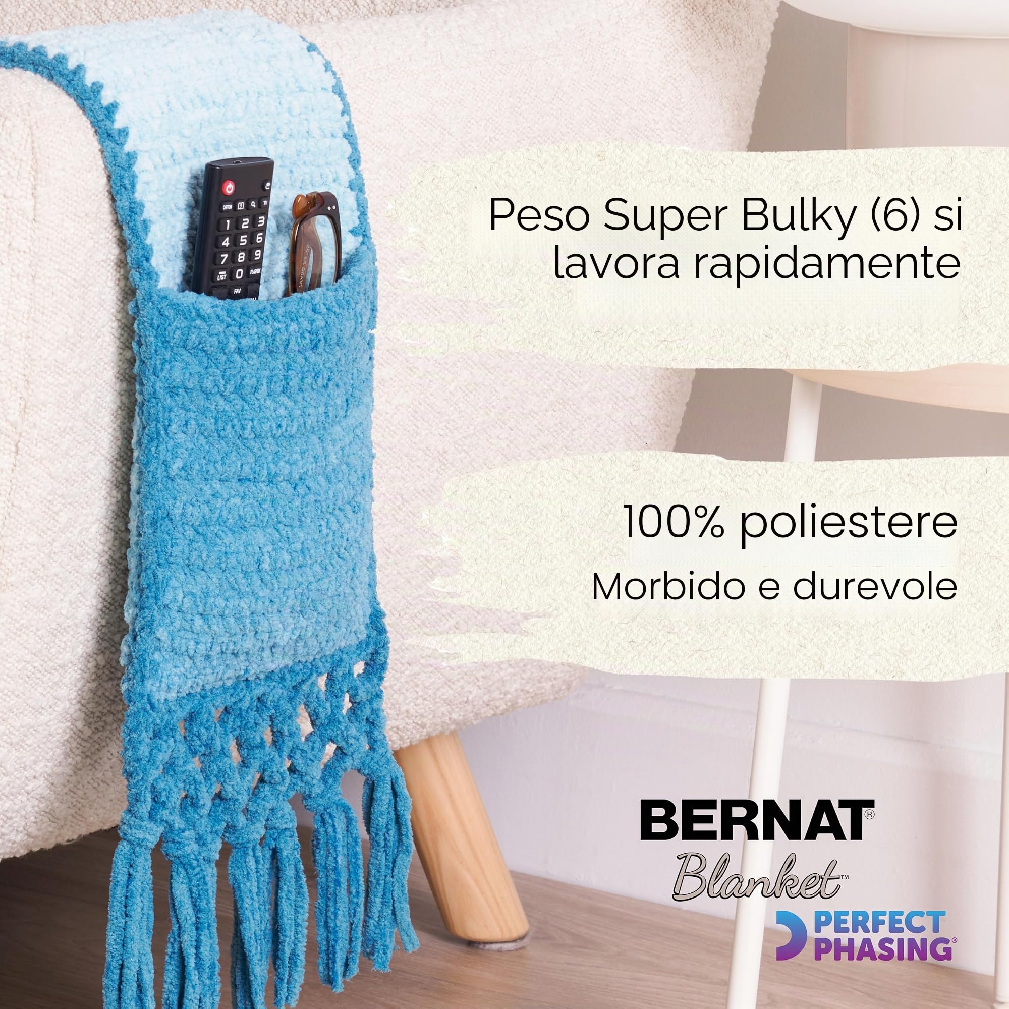 Bernat Blanket Perfect Phasing Dark Orchid Cake Yarn – 2 confezioni da 299,37 g – 100% poliestere – #6 Super Bulky – 200 metri per lavoro a maglia, uncinetto, artigianato e amigurumi, filato di