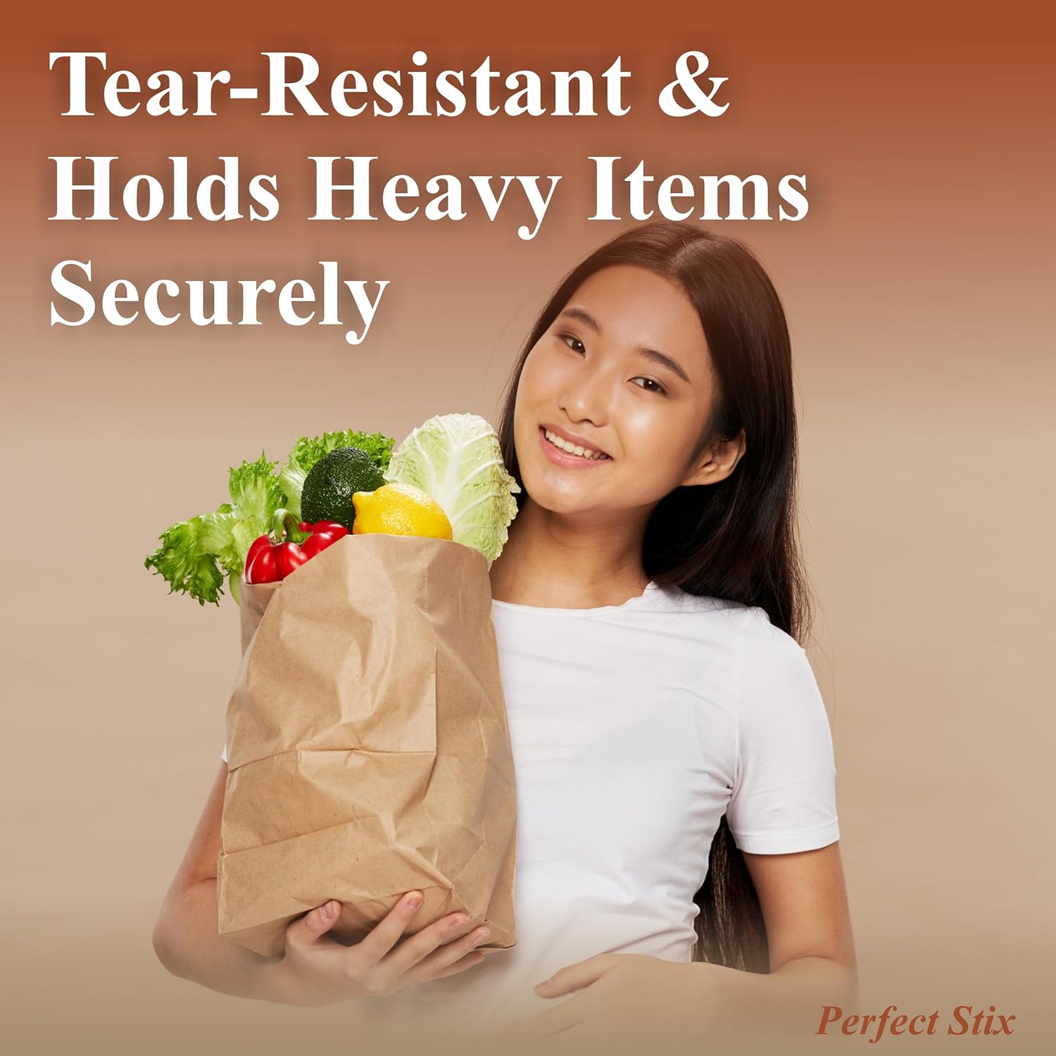 57 Lb Kraft Brown Paper Bags- Pack of 25ct - Image 5