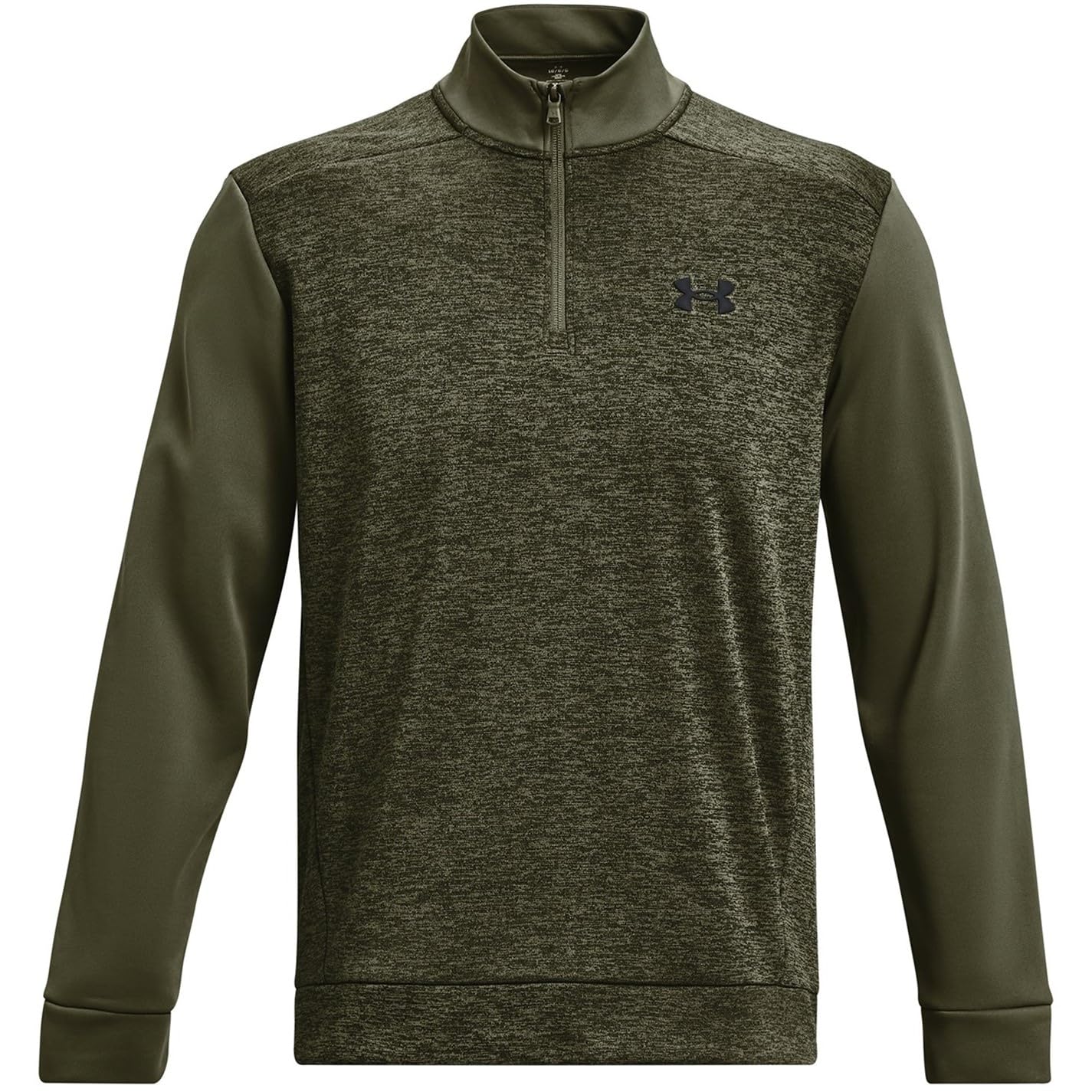Under Armour Men's Fleece Twist Quarter Zip, (390) Marine Od Green / / Black, L